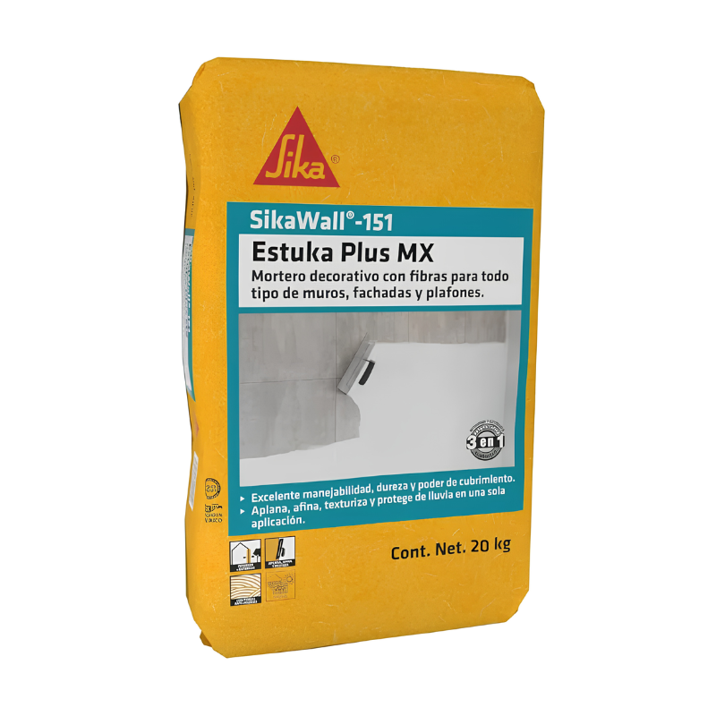 web-8 Sikawall 151 Estuka Plus Pasta para Muros - Imagen 1