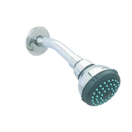 Regadera dica con brazo y chapeton cromo 4506b