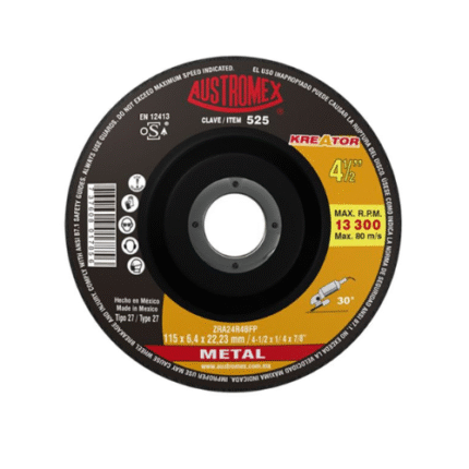 Disco de desbaste austromex aus-525 4 1/2" (pack.3pzs)